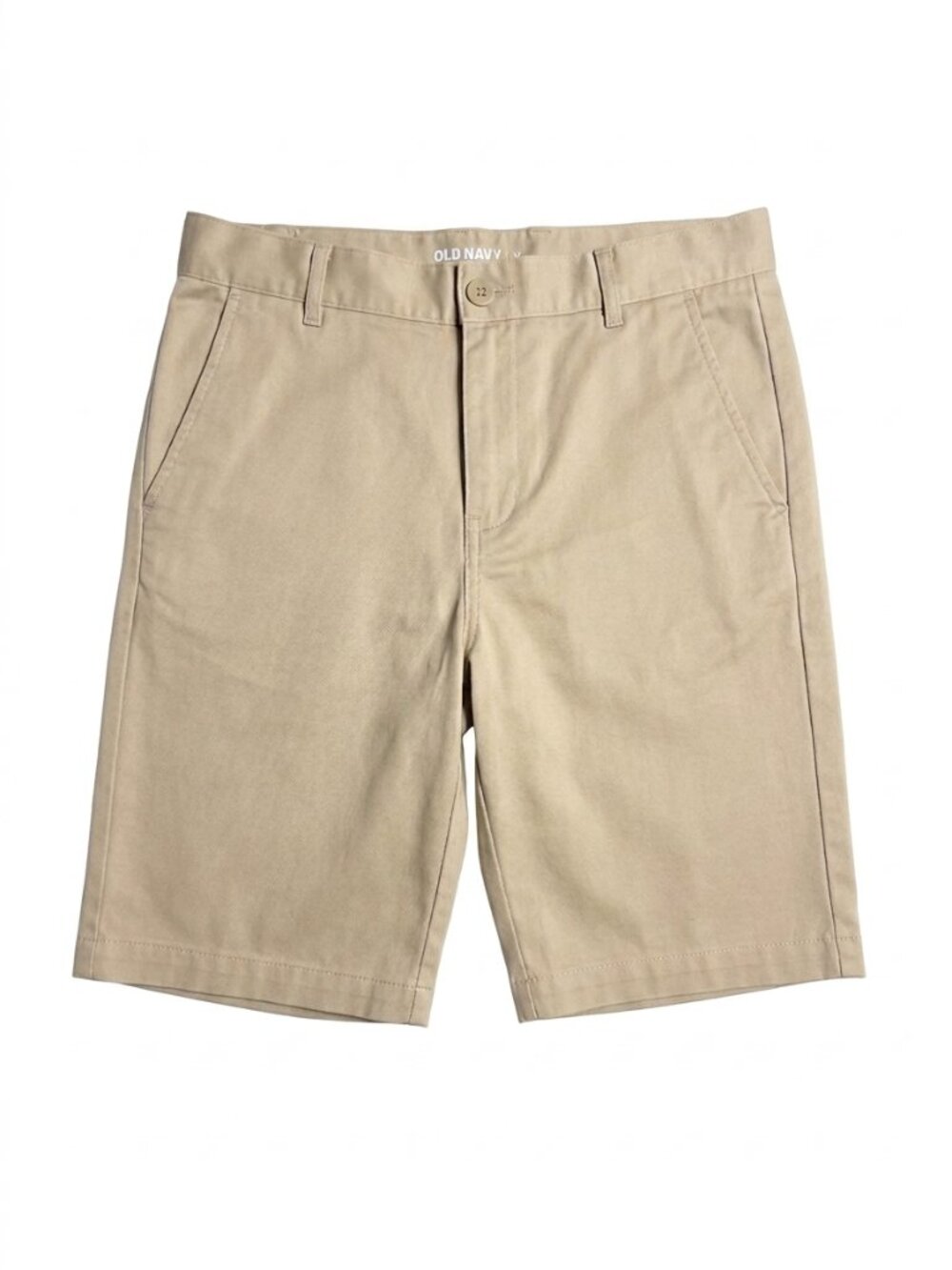 Old Navy Boys Khaki Shorts School Uniform Flat Front Chino Adjustable Waist 16